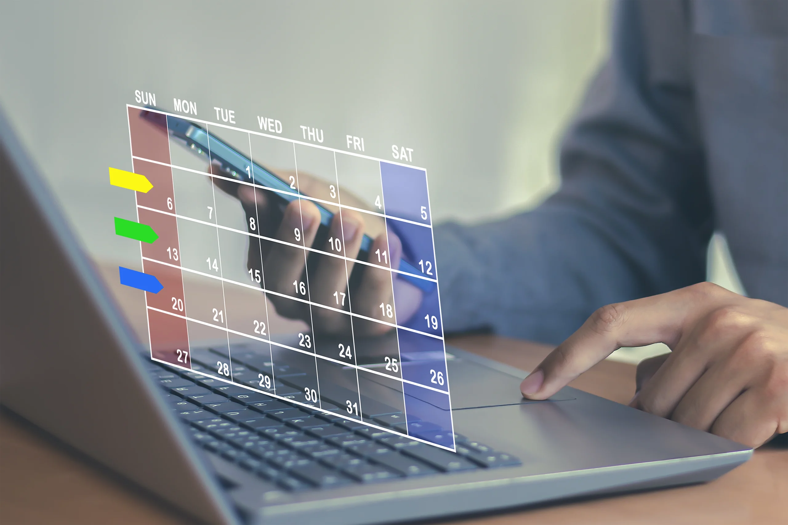 businessman-uses-index-finger-set-agenda-calendar-as-appointment-planning-concept
